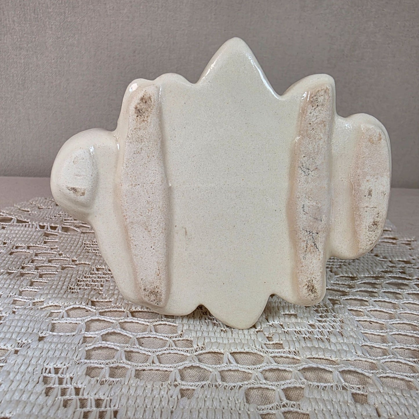 Vintage Royal Copley Vase Raised Pink Rose Design 6 inches