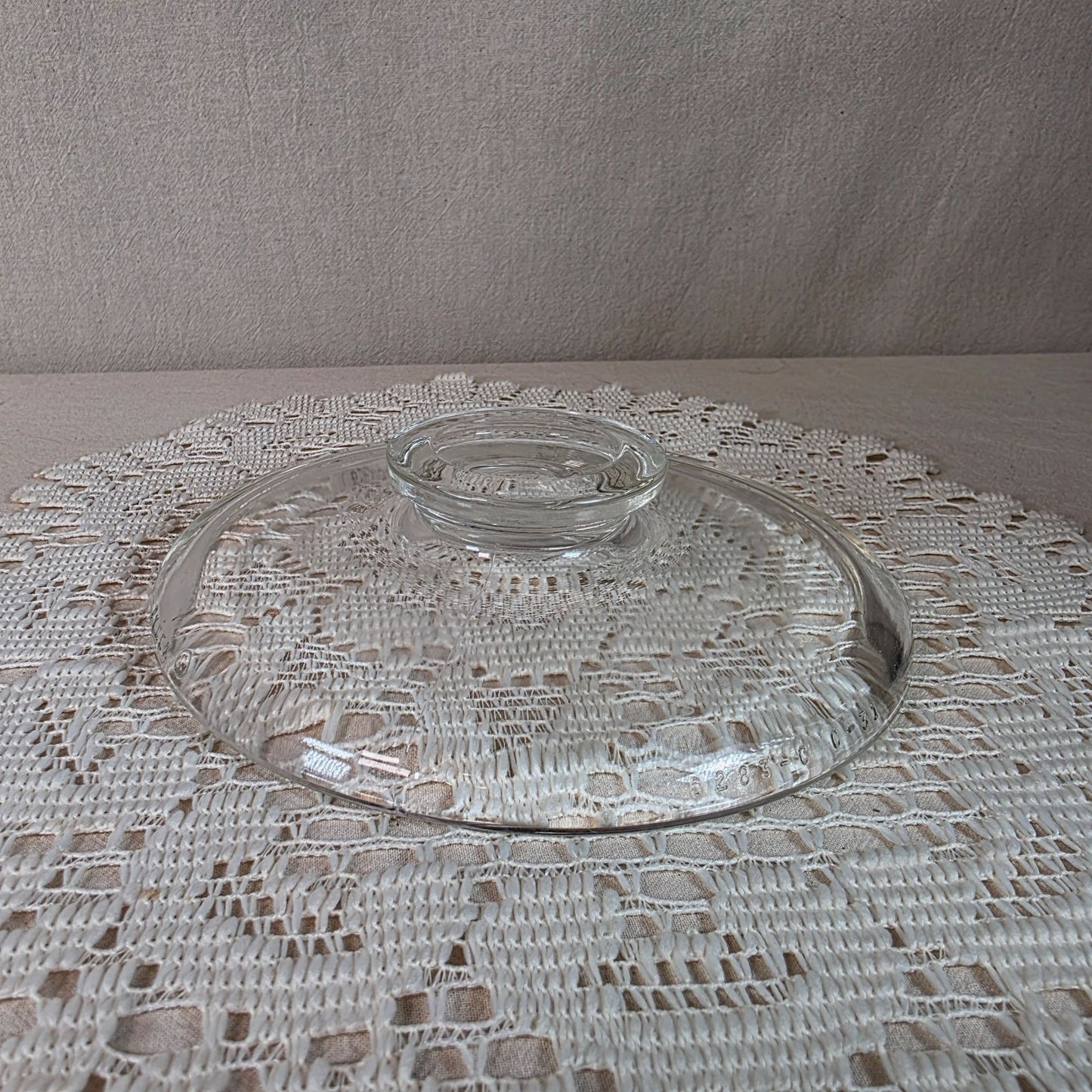 Vintage Pyrex 1.5 Quart Glass Double Boiler With Lid & Metal Band Handles
