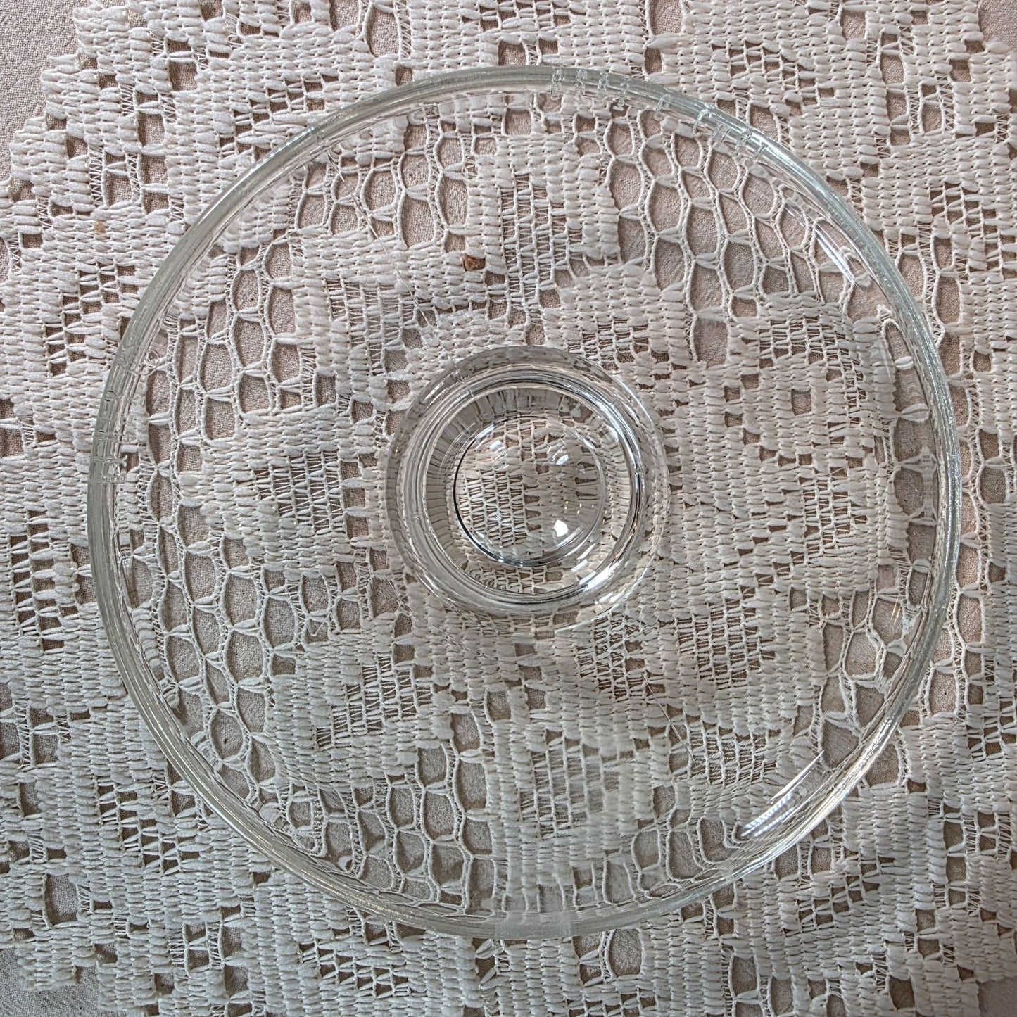 Vintage Pyrex 1.5 Quart Glass Double Boiler With Lid & Metal Band Handles