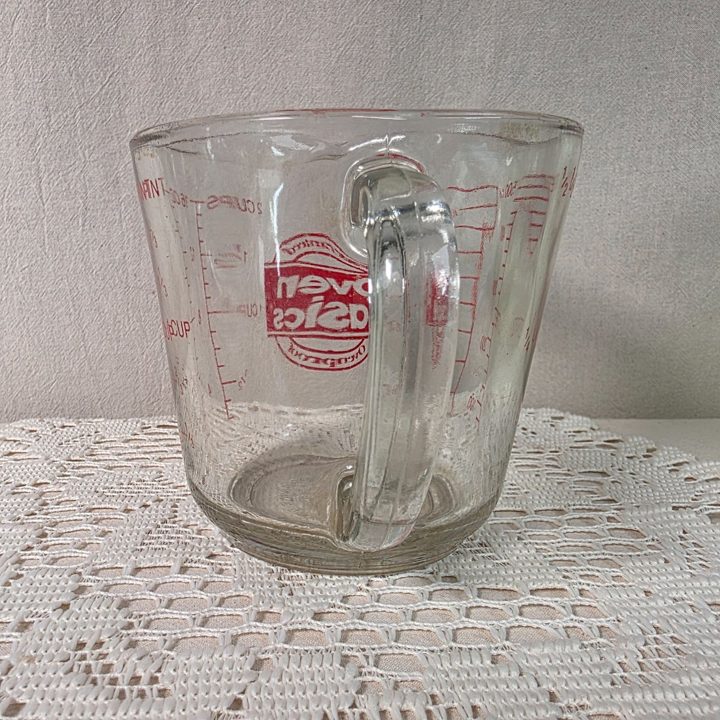 Anchor Hocking Fire King Oven Basics 2-Cup Glass Measuring Cup With Red Markings