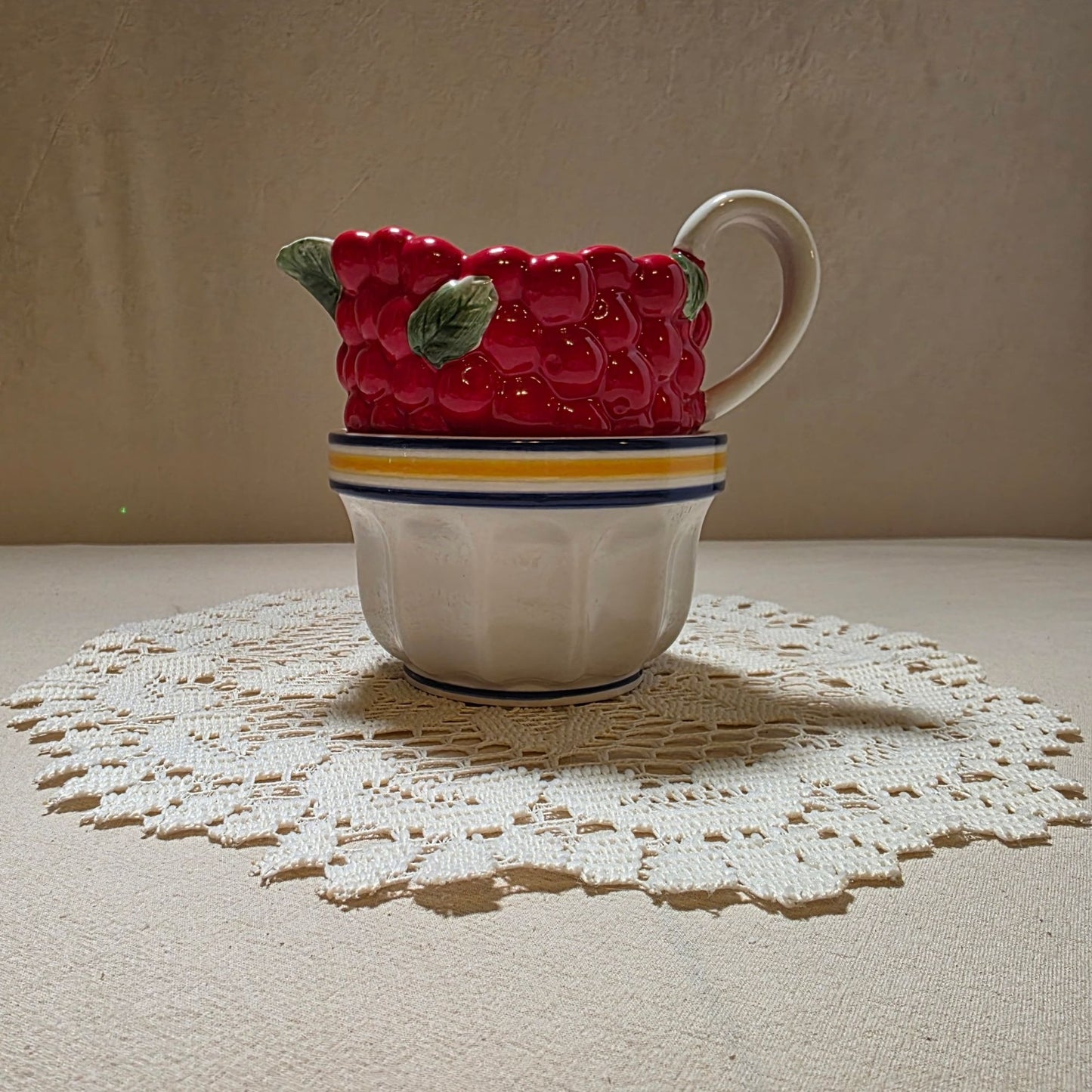 Life is Just a Bowl of Cherries Dept. 56 Sugar & Creamer