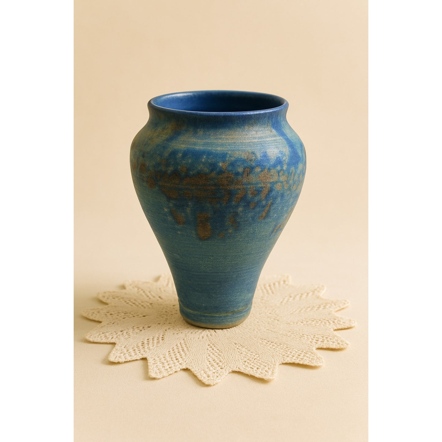 C Lewis Signed Art Pottery Vase