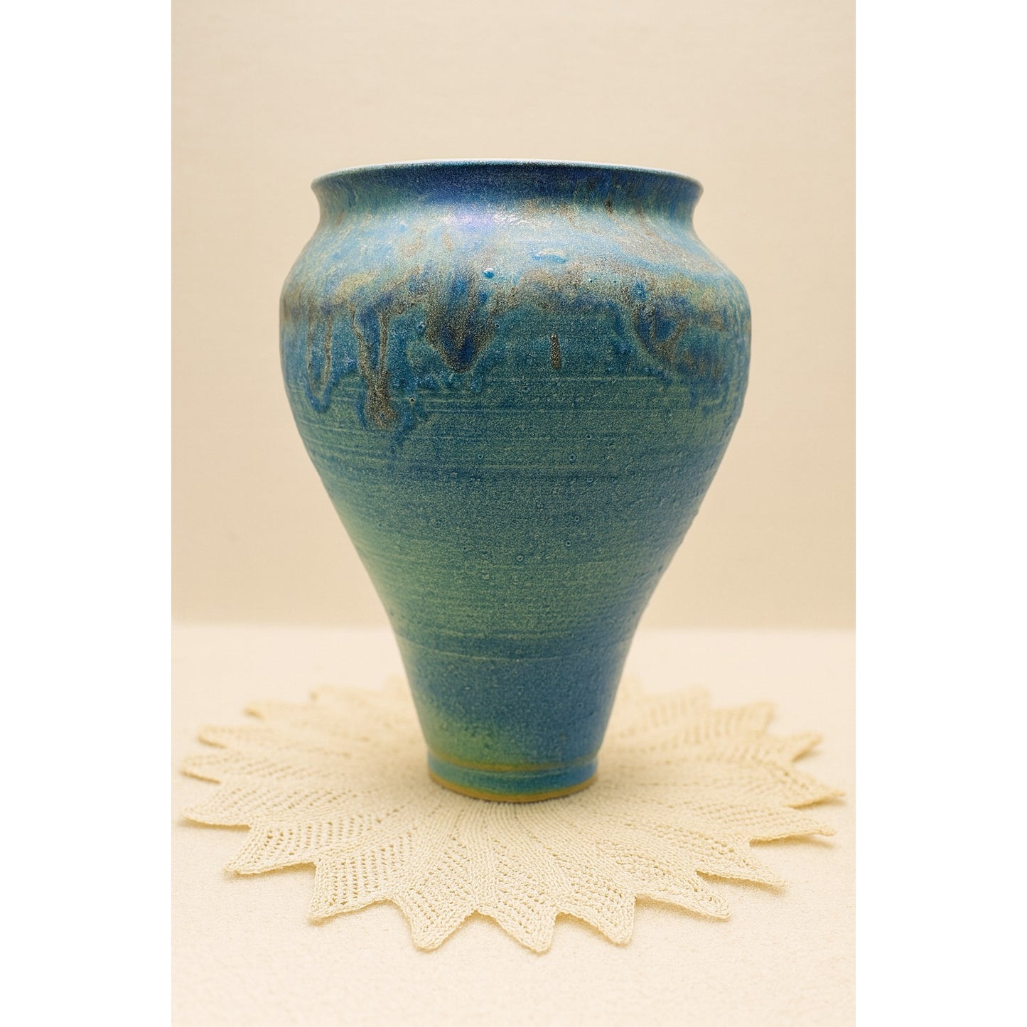 C Lewis Signed Art Pottery Vase