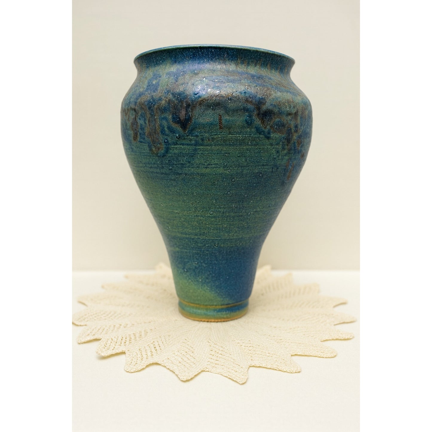 C Lewis Signed Art Pottery Vase