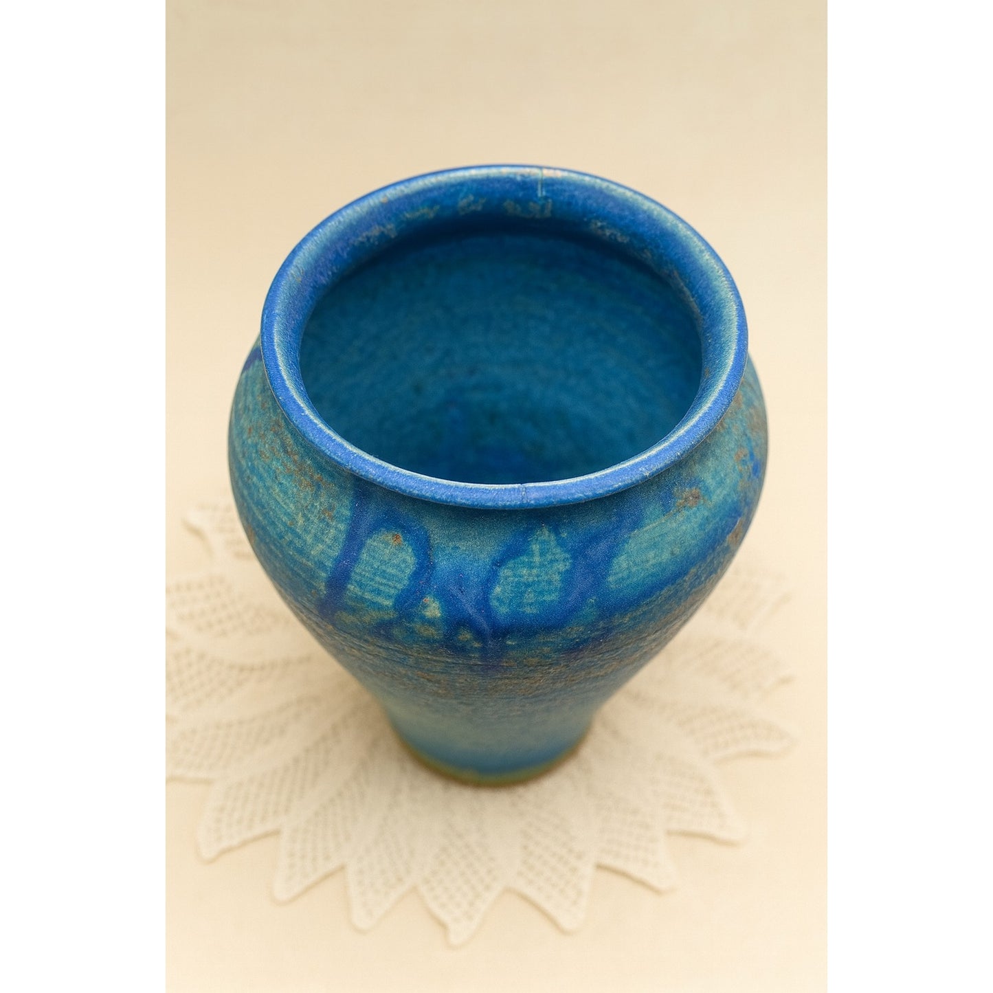 C Lewis Signed Art Pottery Vase