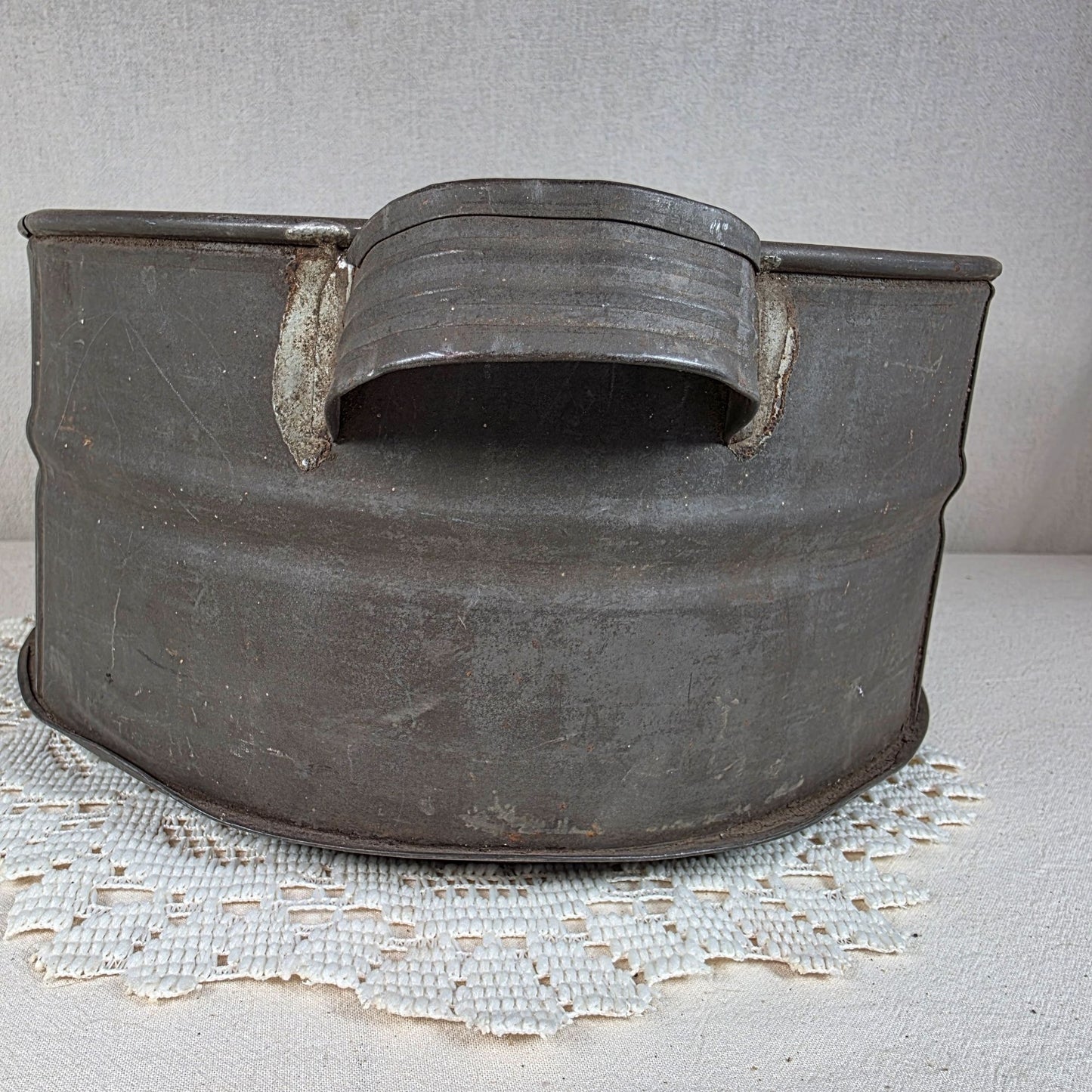 Antique Swans Down Cake Pan Angel Food Bundt Early 20th Century Farmhouse Primitive Kitchen Decor
