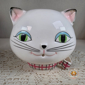 Vintage Holt Howard 1958 Cat String Holder & Scissor Rest - Ceramic Hand-Painted Japan