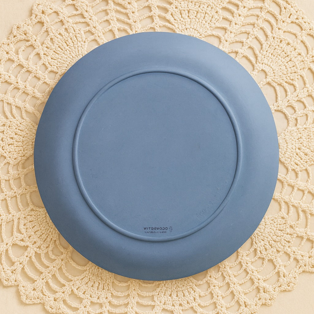 Pair of Wedgwood Jasperware Pieces — Oval Tray & Round Plate