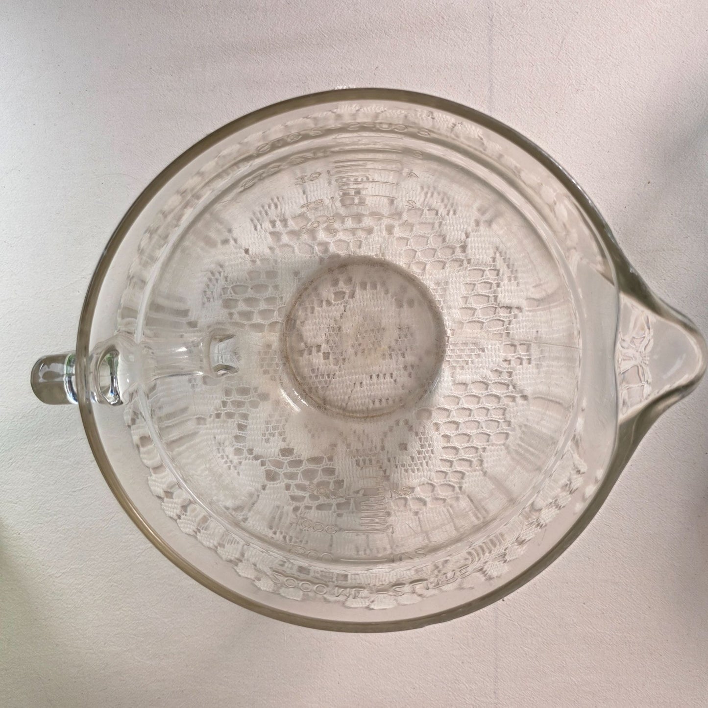 Vintage Anchor Hocking Glass 8-Cup Measuring Cup 2-Quart Batter Bowl With Handle & Spout