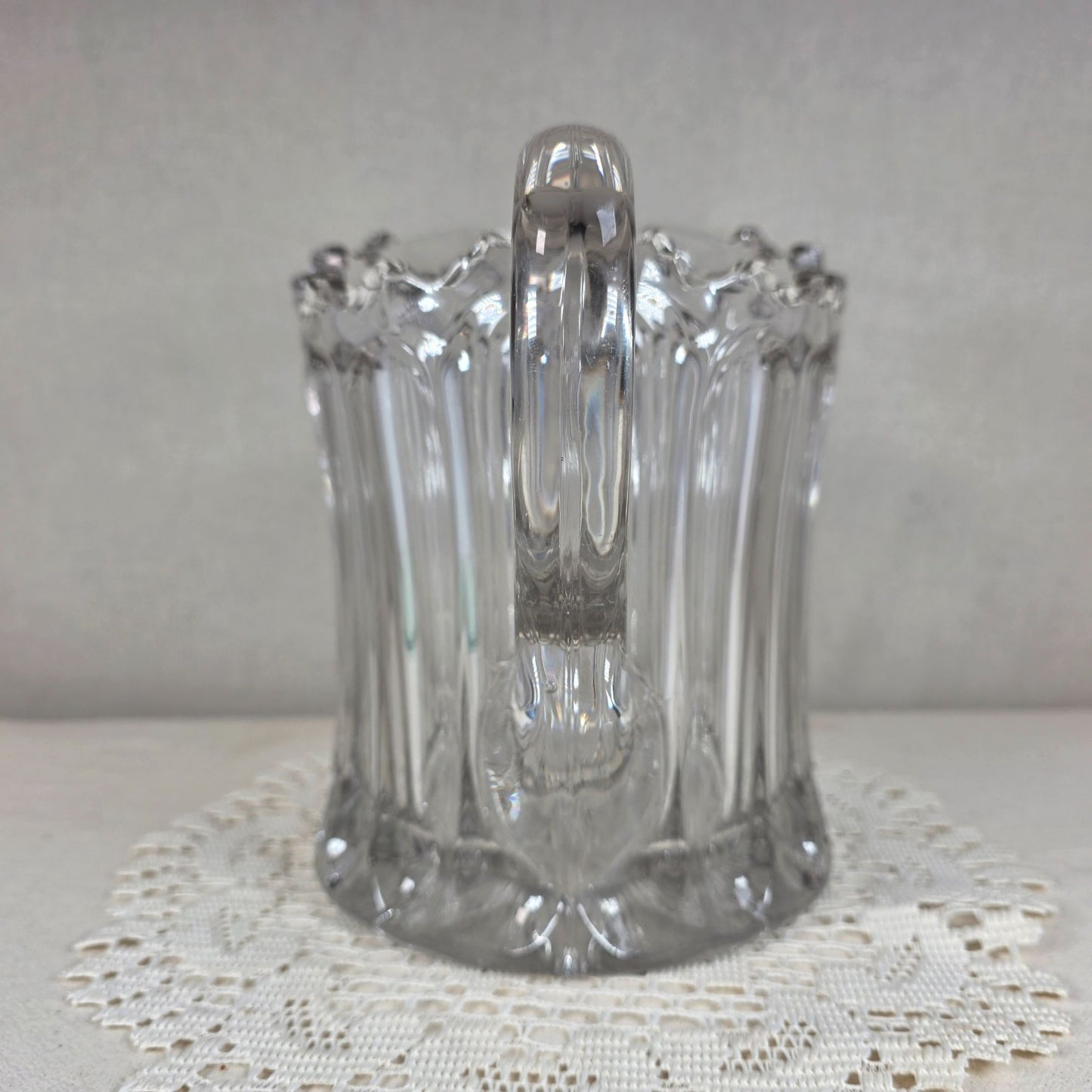 Vintage Fostoria Lucere No. 1515 Clear Glass Pitcher 1907-1915 8"