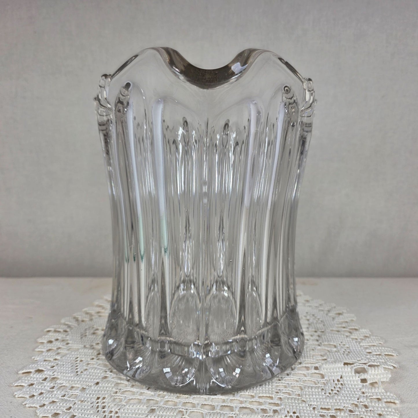 Vintage Fostoria Lucere No. 1515 Clear Glass Pitcher 1907-1915 8"