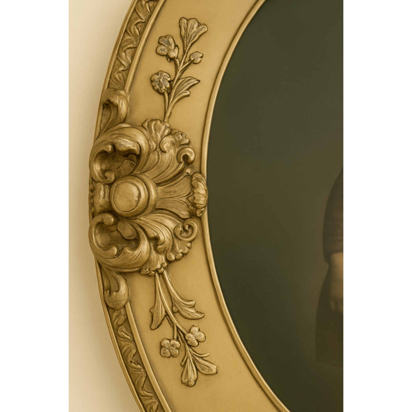 Vintage Ornate Framed Bubble glass photo of girl