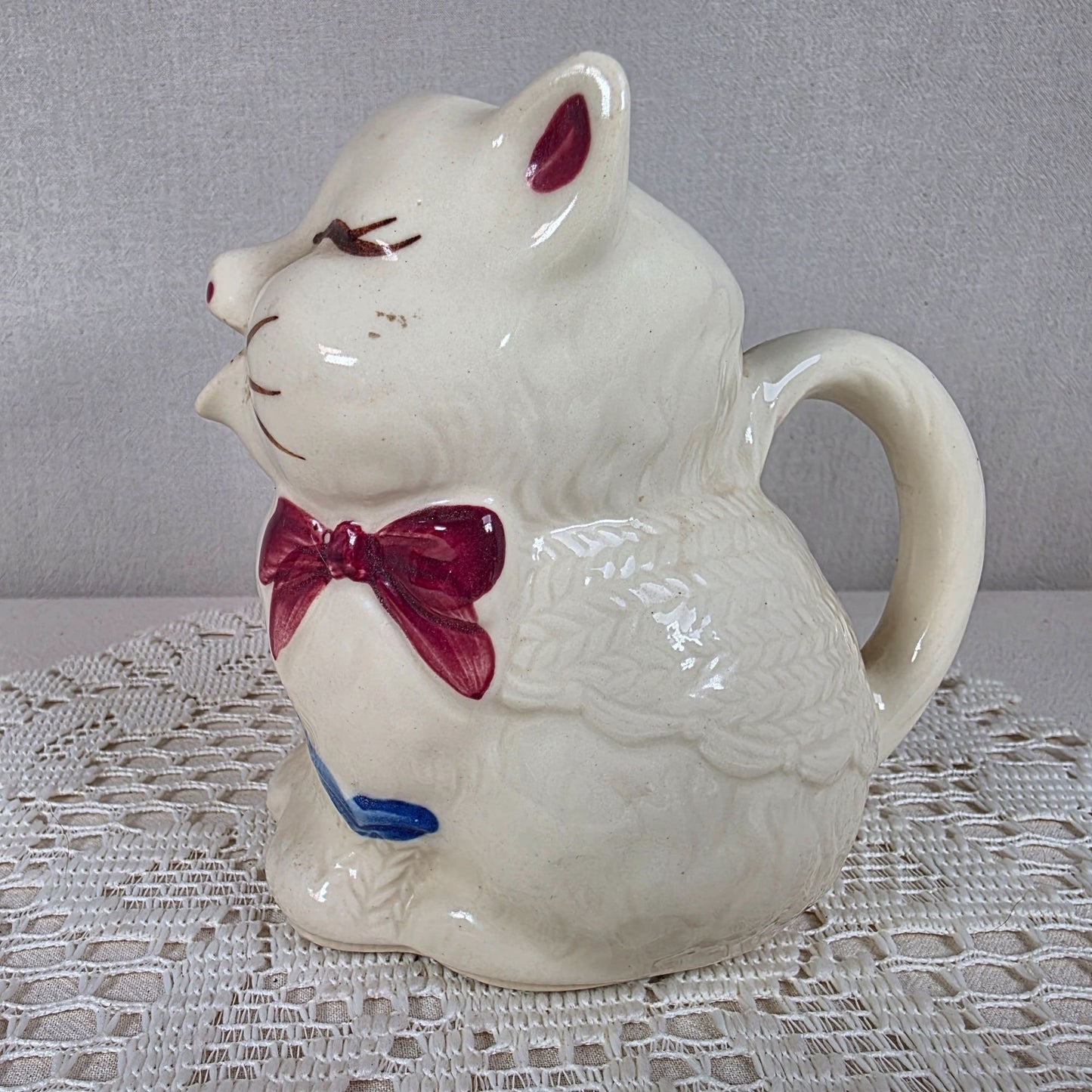 Vintage Shawnee Puss N Boots Cat Creamer - Ceramic - 4.5" Tall - USA Made
