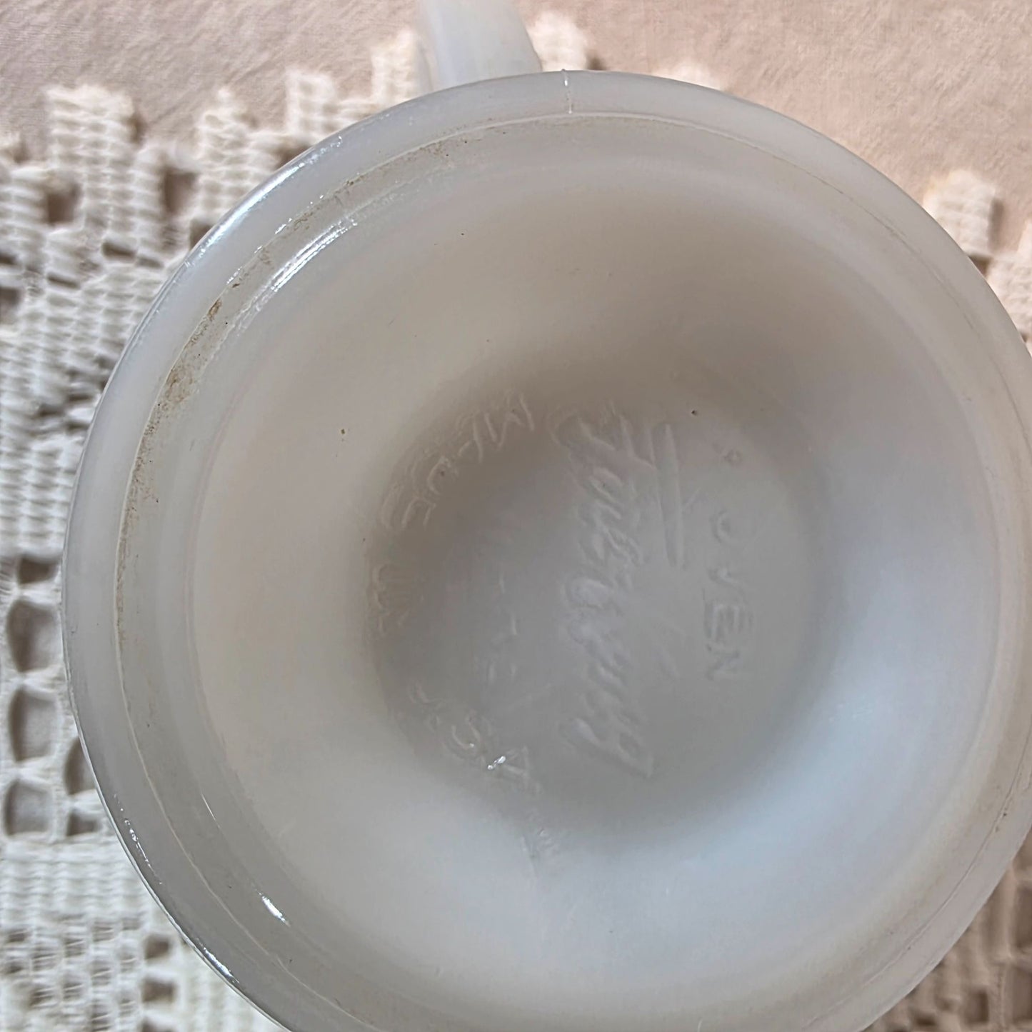 Fire King Laurel Gray Milk Glass Creamer & Sugar Set Vintage Collectibles